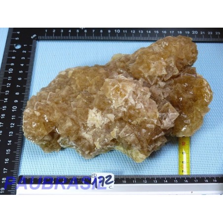 Fluorite fluorine Jaune brute Espagne 1650g Rare