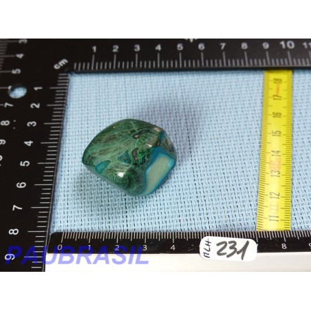 Malachite Chrysocolle en Pierre Roulée 51gr qualité A