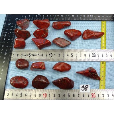 Jaspe Rouge Breschia Pierre Roulée à l unité de 26 à 30 gr | Minéraux Paubrasil