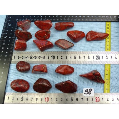 Jaspe Rouge Breschia Pierre Roulée à l unité de 26 à 30 gr | Minéraux Paubrasil