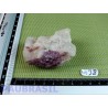 Rubellite tourmaline rose et quartz pierre brute 98gr Brésil qualité moyenne