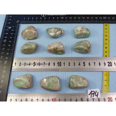 Variscite Pierre Roulée à l unité de 24 à 28 gr | Minéraux Paubrasil