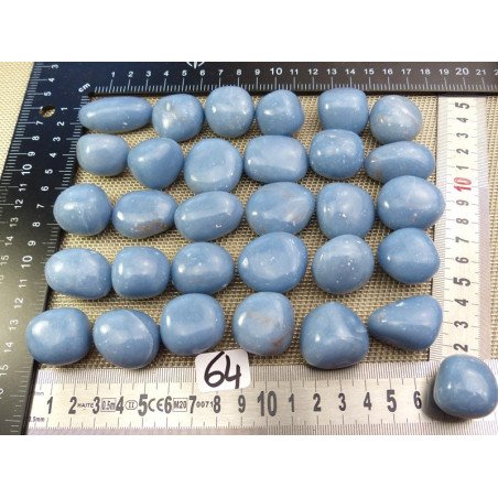 Angelite Q Extra Pierre Roulée à l unité de 22 à 26 gr | Minéraux Paubrasil