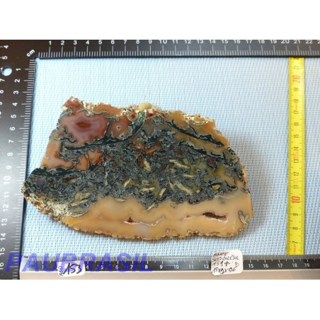 Tranche d agate naturelle Q Extra Brésil 159g Rare