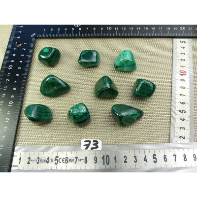 Malachite Q Extra Pierre Roulée à l unité de 26 à 29 gr | Minéraux Paubrasil