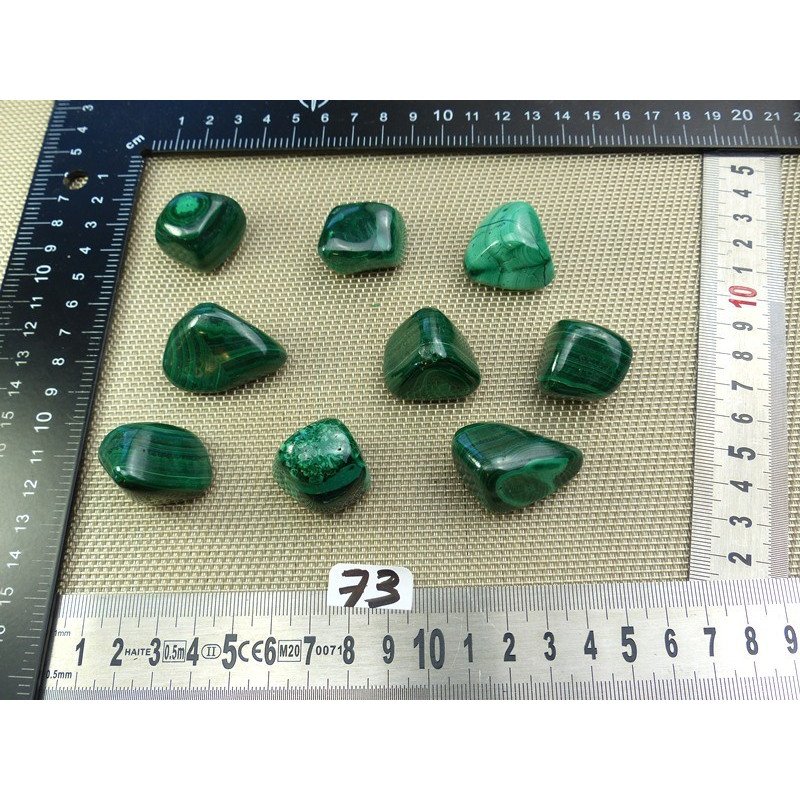 Malachite Q Extra Pierre Roulée à l unité de 26 à 29 gr | Minéraux Paubrasil