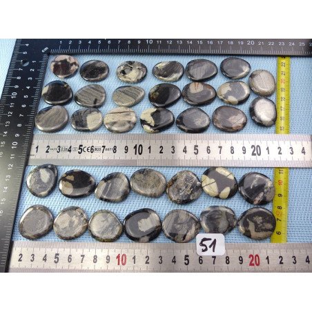 Jaspe Feuille d Argent Pierre Plate Mini à l unité de 28 à 3 | Minéraux Paubrasil
