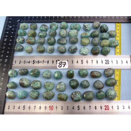 Turquoise d Afrique Pierre Roulée à l unité de 15 à 20 mm | Minéraux Paubrasil