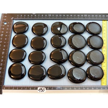 Obsidienne Noire Extra Pierre Plate à l unité de 40 à 45 mm | Minéraux Paubrasil