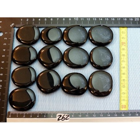 Obsidienne Noire Extra Pierre Plate à l unité de 36 à 40 mm | Minéraux Paubrasil