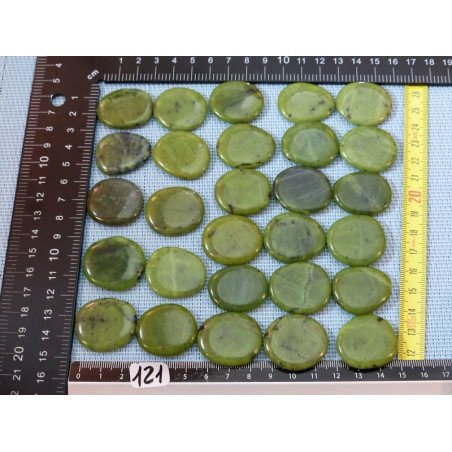 Jade Néphrite Pierre Plate Mini à l unité de 29 à 31 mm | Minéraux Paubrasil