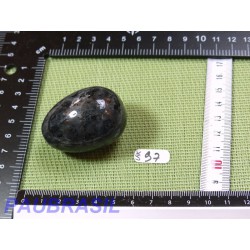 Oeuf en Larvikite 87gr 35mm diamètre 48mm long