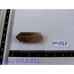 Pointe de Citrine Fumée Naturelle Brute du Brésil de 8gr
