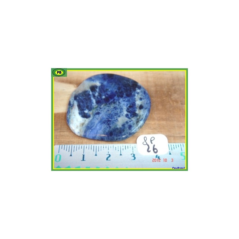 Sodalite ou Ackmanite pierre plate 14g