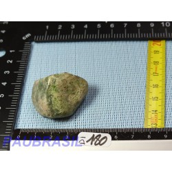 Diopside - Chrome diopside et quartz en pierre semi roulée 33g