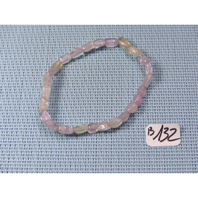 Bracelet Kunzite claire en mini pierres roulées Q Extra