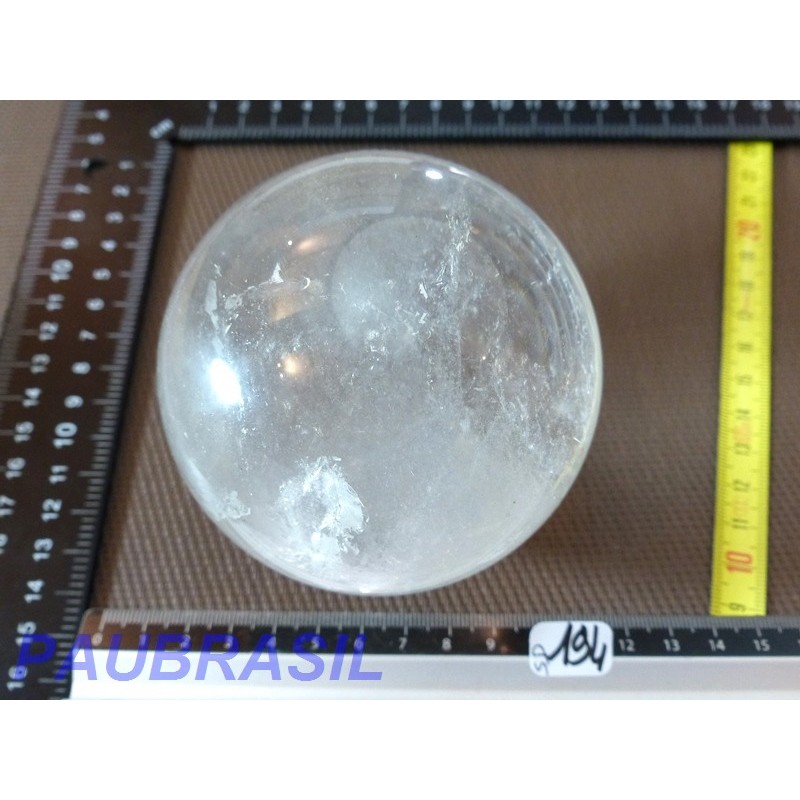 Sphere en Cristal de Roche 889gr 85mm diam Q Extra