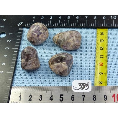 Cacoxenite Lot de 4 Pierres Roulées 60gr | Minéraux Paubrasil