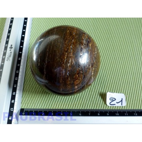 Sphère en Bronzite 627gr Bresil 74mm diamètre