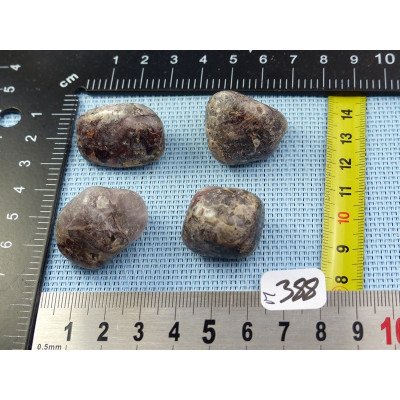 Cacoxenite Lot de 4 Pierres Roulées 63gr | Minéraux Paubrasil