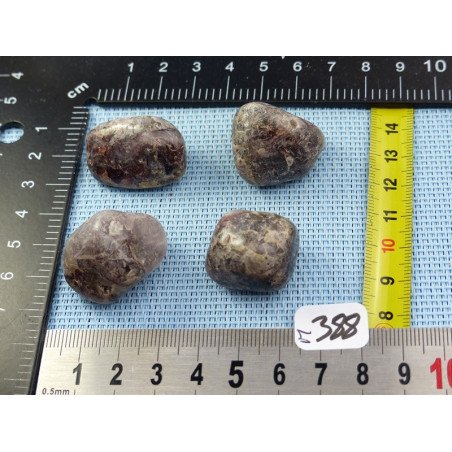 Cacoxenite Lot de 4 Pierres Roulées 63gr | Minéraux Paubrasil