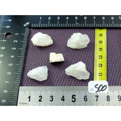 Petalite Lot de 5 Pierres Brutes 15g | Minéraux Paubrasil