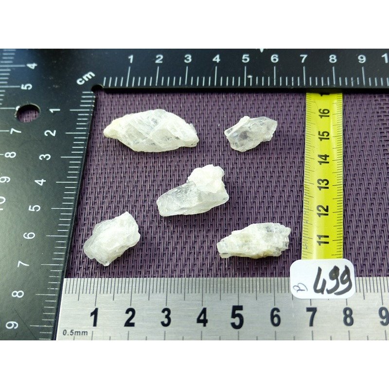 Petalite Lot de 5 Pierres Brutes 12g | Minéraux Paubrasil