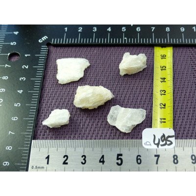 Petalite Lot de 5 Pierres Brutes 13g | Minéraux Paubrasil