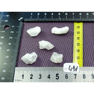 Petalite Lot de 5 Pierres Brutes 11g | Minéraux Paubrasil