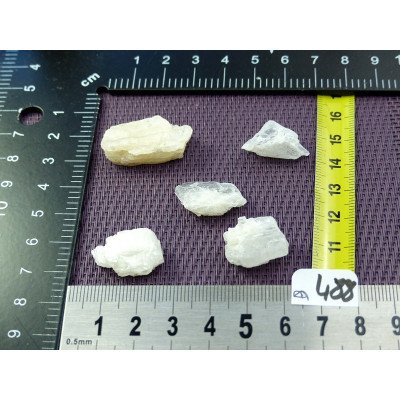 Petalite Lot de 5 Pierres Brutes 14g | Minéraux Paubrasil