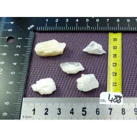 Petalite Lot de 5 Pierres Brutes 14g | Minéraux Paubrasil