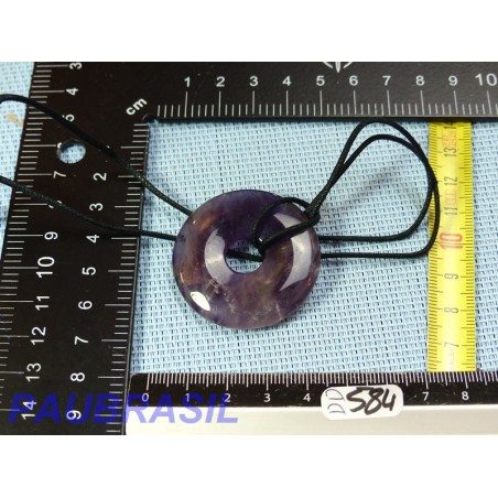 Pi Donut pendentif en Amethyste 4cm