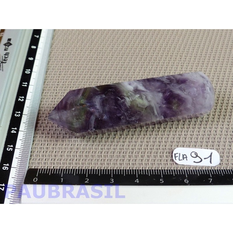 Fluorite ou fluorine multicolore pointe polie Q Extra 66g