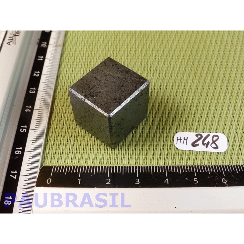 Cube poli en Hématite Q Extra 42g 20mm