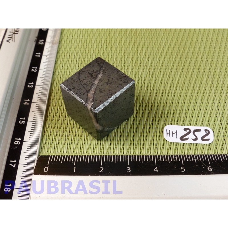 Cube poli en Hématite Q Extra 38g 20mm