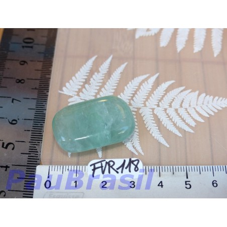 Fluorine - Fluorite Verte en Pierre Plate rectangulaire Q Extra 13g