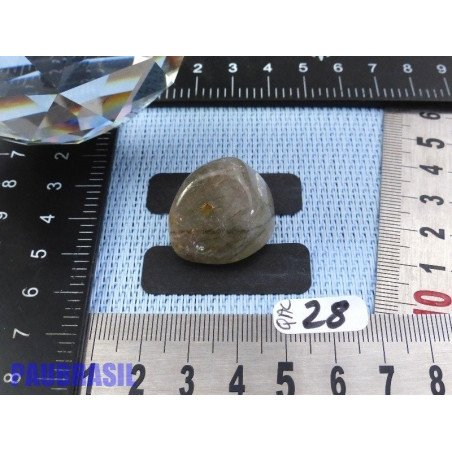 Quartz Actinolite pierre roulée Brésil 14gr rare