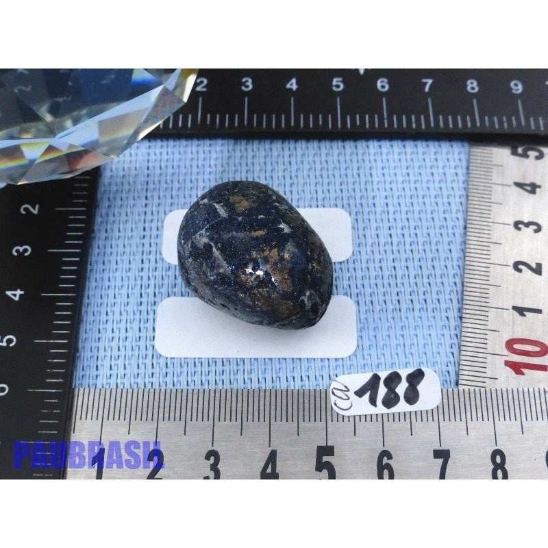 Covellite - Covelline en pierre semi roulée du Pérou 30g