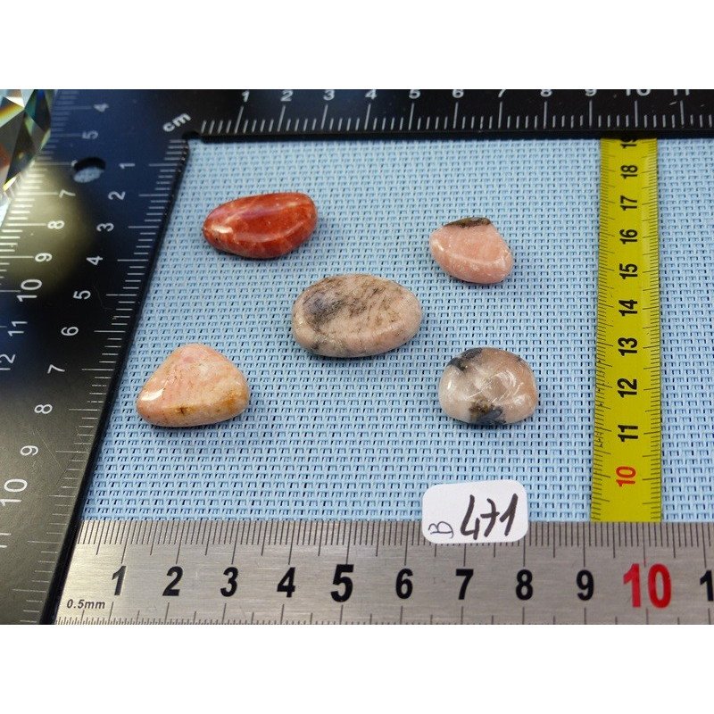 Barite - Baryte - Barytine Lot de 5 Pierres Roulées 38g | Minéraux Paubrasil