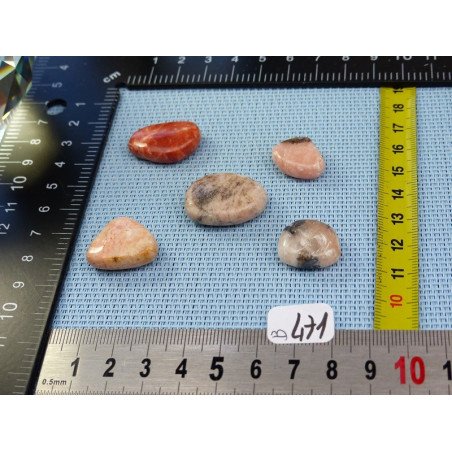 Barite - Baryte - Barytine Lot de 5 Pierres Roulées 38g | Minéraux Paubrasil
