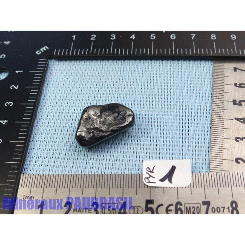 Pyrolusite - Polianite en Pierre semi Roulée 9gr50 Rare