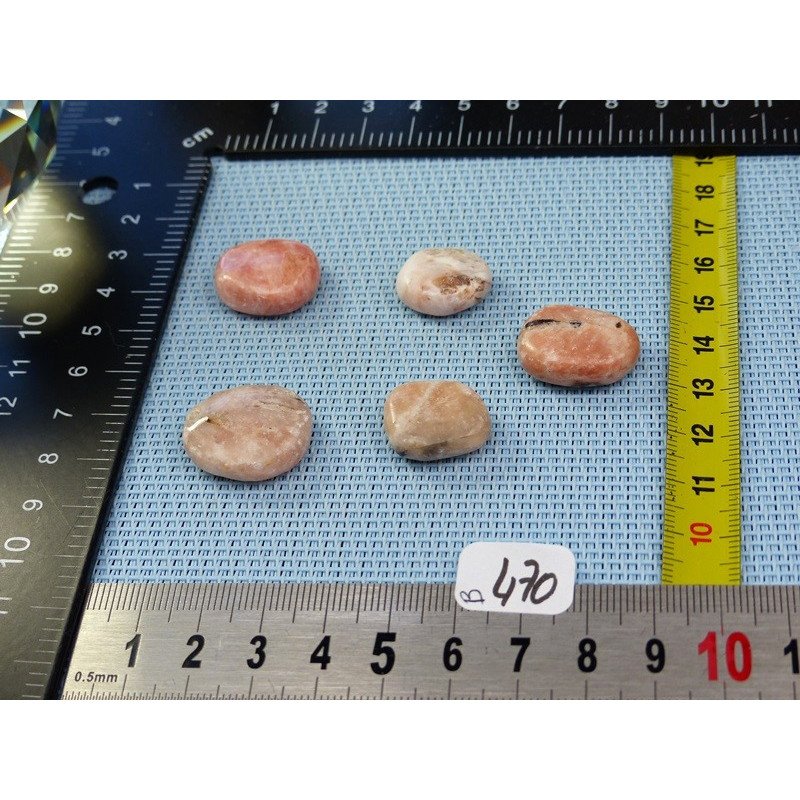 Barite - Baryte - Barytine Lot de 5 Pierres Roulées 34g | Minéraux Paubrasil