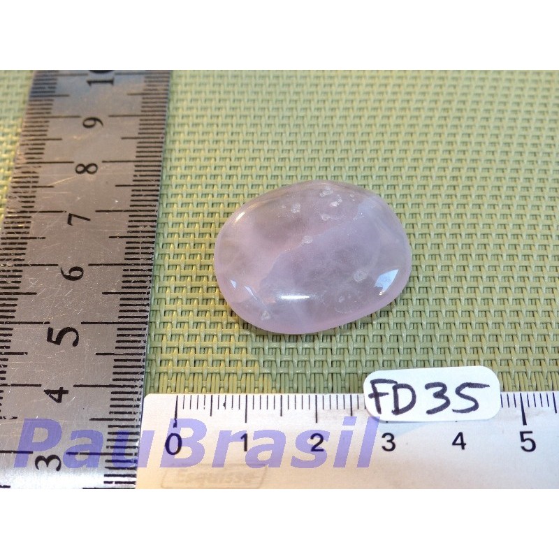 Fluorite mauve de France en mini pierre plate 11g