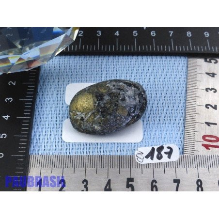 Covellite - Covelline en pierre semi roulée du Pérou 29g