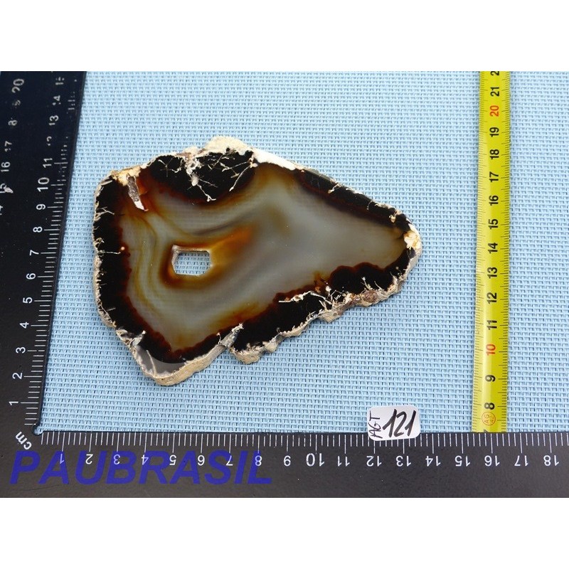 Tranche d agate naturelle de 113gr