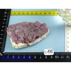 Fluorite Fluorine rose brute du Mexique Q Extra 181g