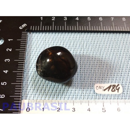 Onyx noir du Brésil en galet roulé de 26gr