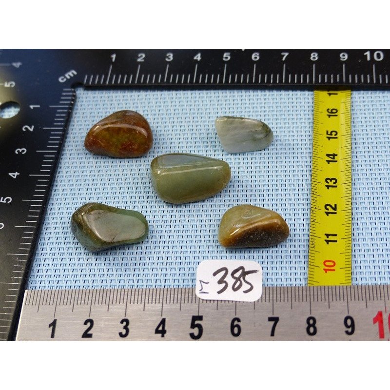 Jade Jadeite Lot de 5 Pierres Roulées 31g | Minéraux Paubrasil