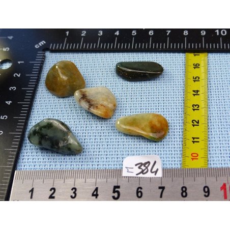 Jade Jadeite Lot de 5 Pierres Roulées 35g | Minéraux Paubrasil