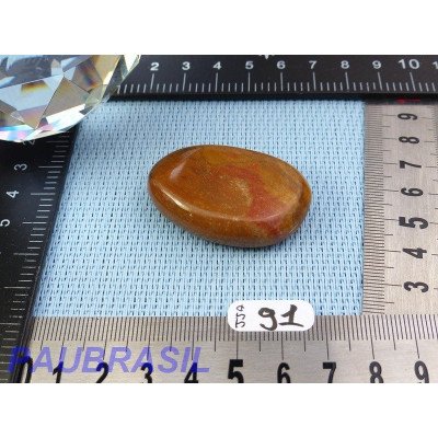 Jaspe jaune en tranche plate 24g Madagascar